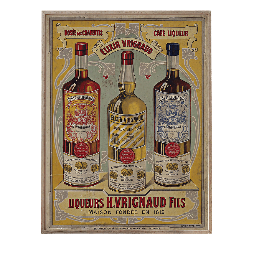 affiche vieilles bouteilles vrignaud