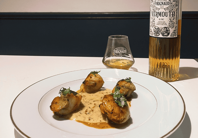Noix de Saint-Jacques au Vermouth Blanc