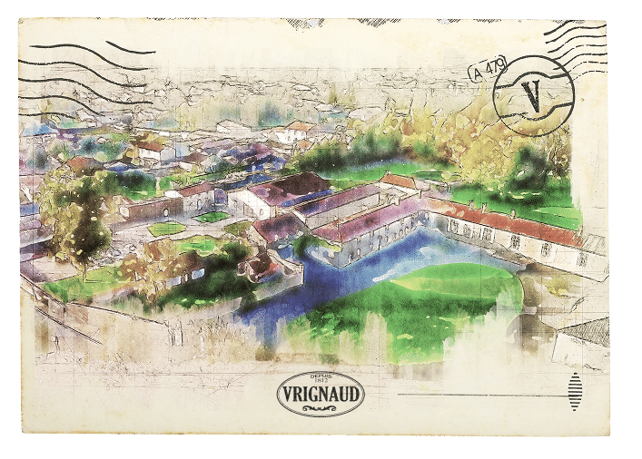 carte postale du bâtiment de Vrignaud